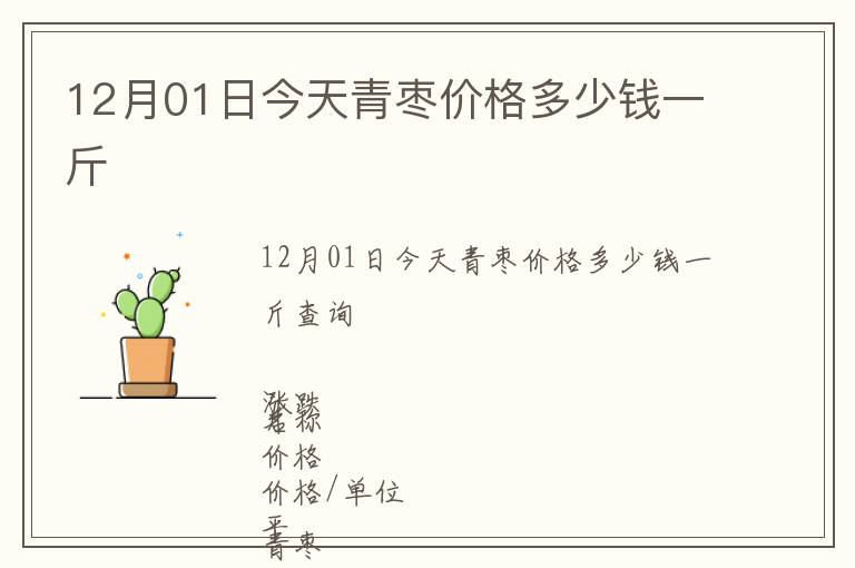 12月01日今天青枣价格多少钱一斤