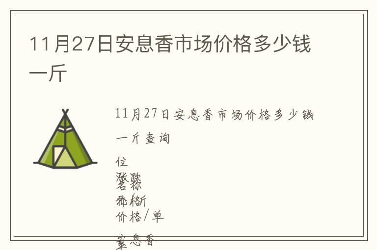 11月27日安息香市场价格多少钱一斤