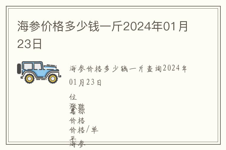 海参价格多少钱一斤2024年01月23日