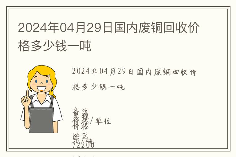 2024年04月29日国内废铜回收价格多少钱一吨