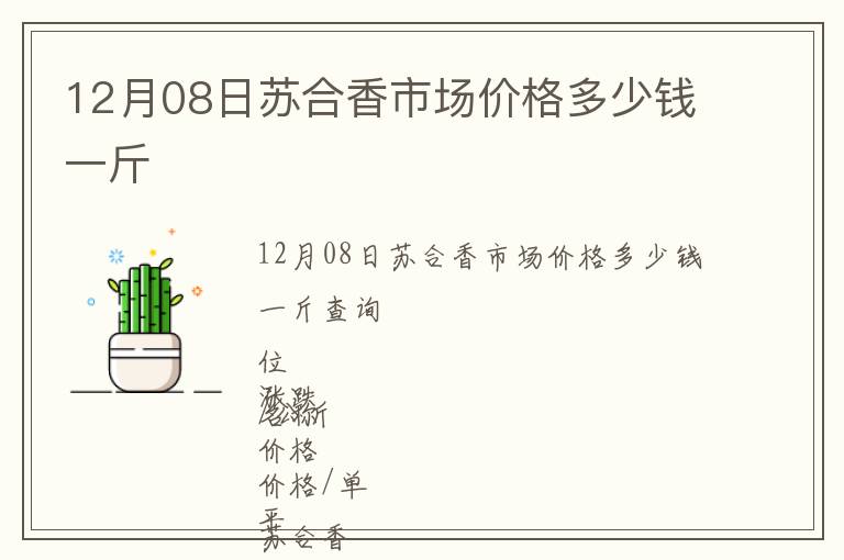 12月08日苏合香市场价格多少钱一斤