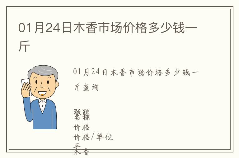 01月24日木香市场价格多少钱一斤